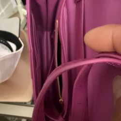 Balenciaga Fuchsia Asymmetrical clutch with strap