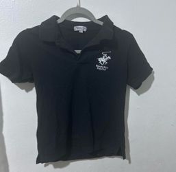 Beverly Hills Polo Club Black Polo Shirt Size L