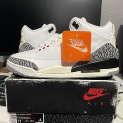 Jordan 3 White Cement 