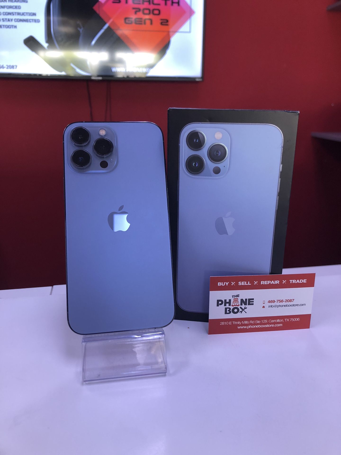 iPhone 13 Pro Max Blue 128GB $50 Down Today!!