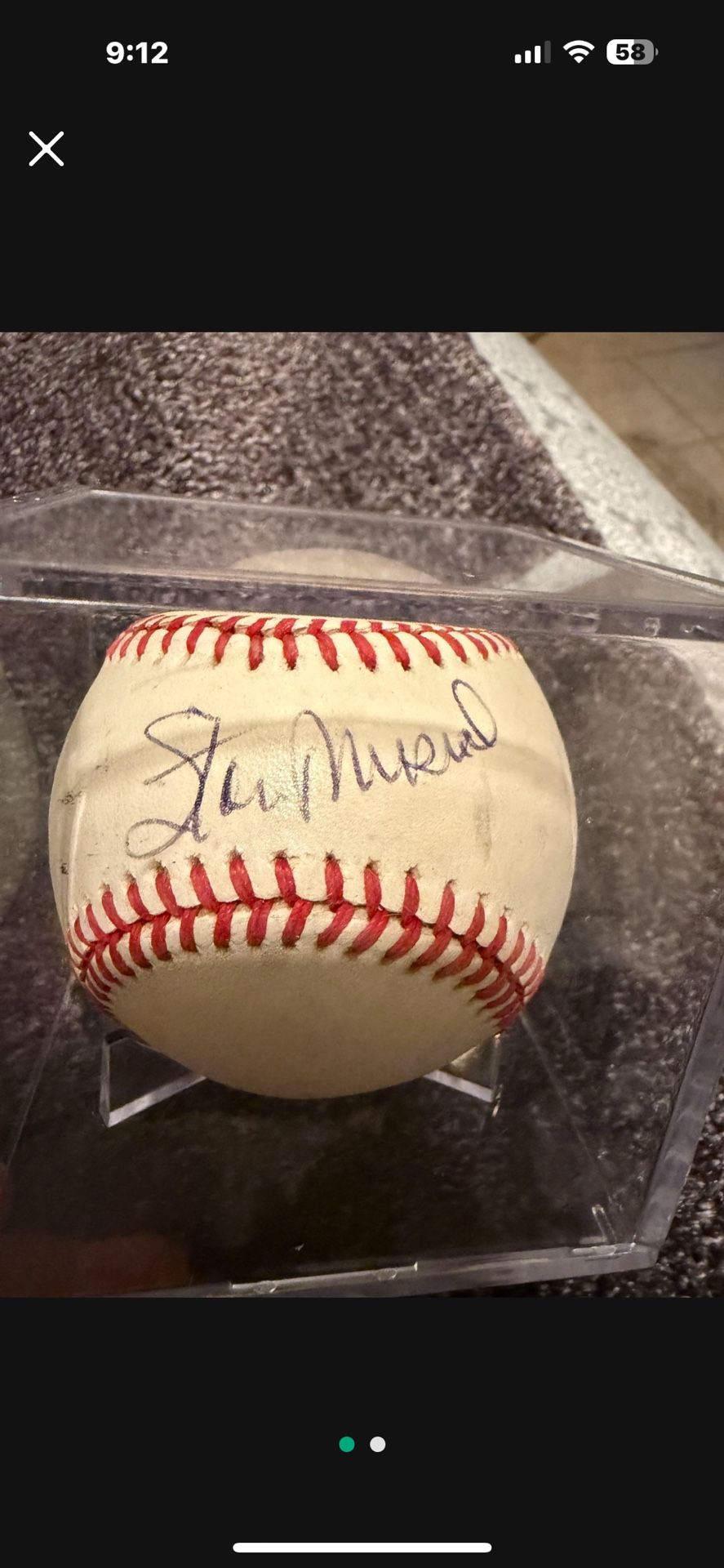 Stan Musial genuine autograph 