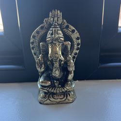 Gold Ganesh Statue 