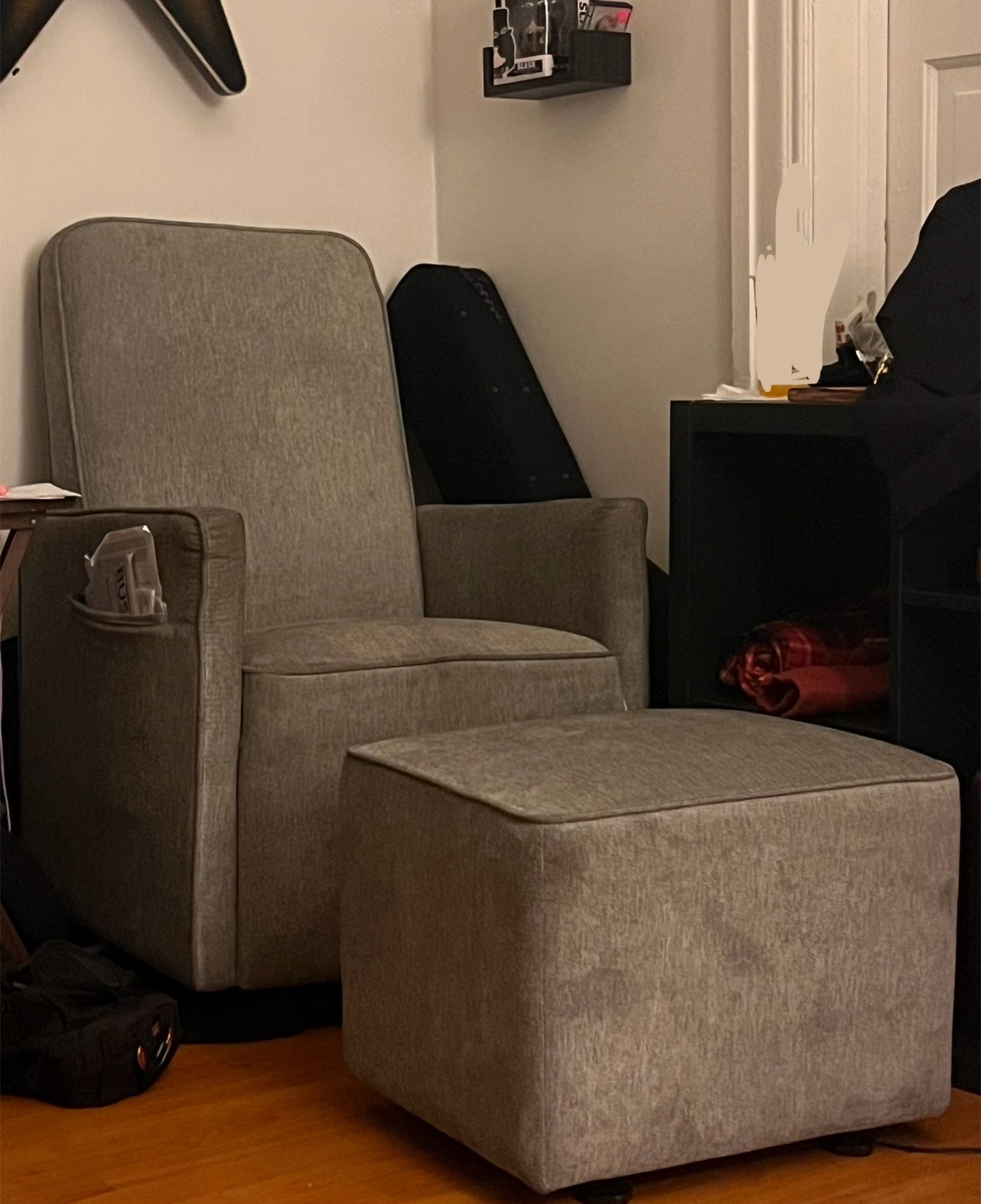 Rocking Chair And Matching Ottoman