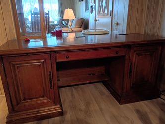 Heavy wooden desk