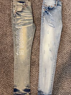 Purple jeans