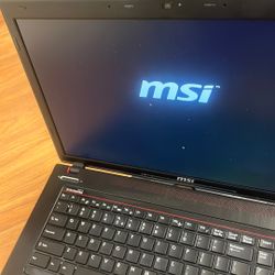Msi Gaming Laptop Corei7 4th Gen. 2.8ghz 12gb Ram 256gb SSD Win 11 NVidia GeForce Gpu