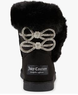 Juicy couture black faux fur boots (Brand new)