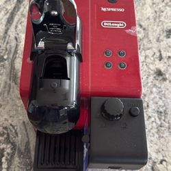 nespresso espresso maker with attached milk frother