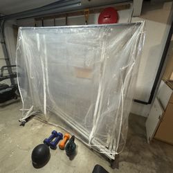 3 Industrial Z Rails Clothes Racks