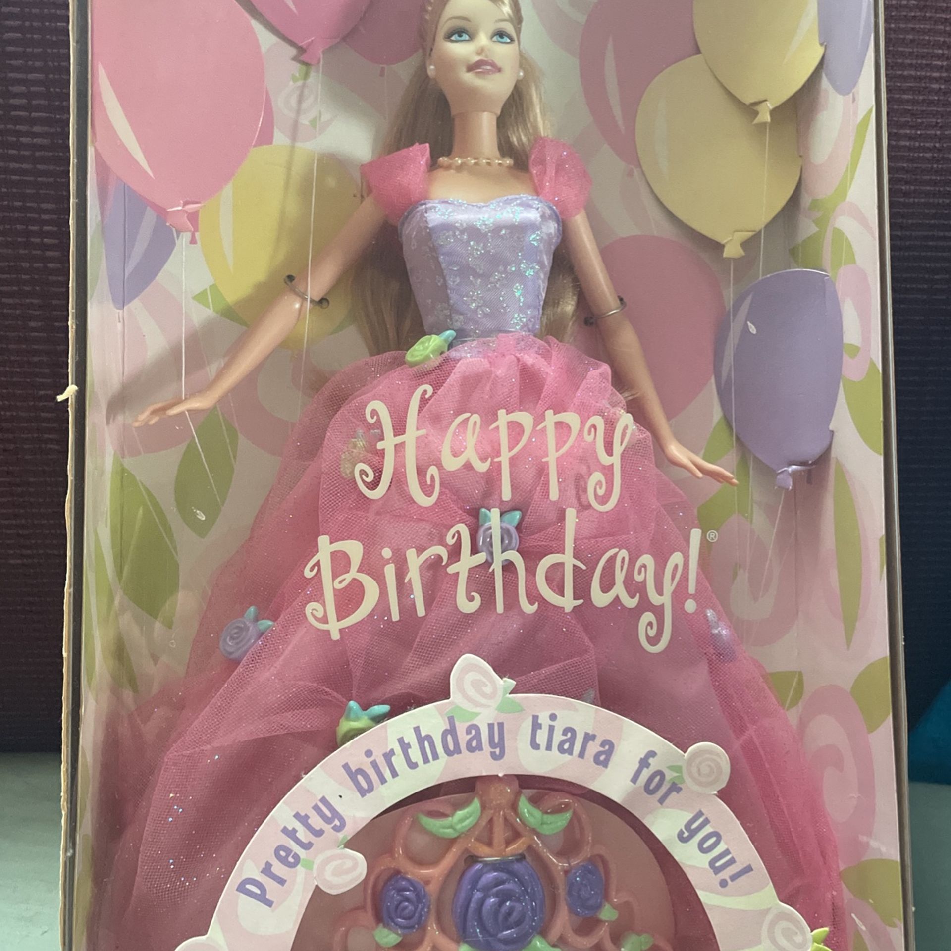 Happy birthday barbie with tiara new arrivals