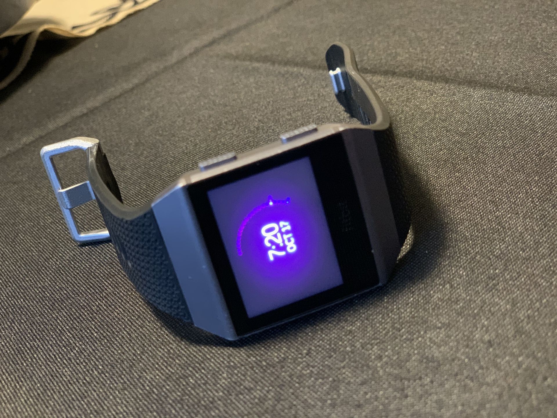 Fitbit Ionic with 7 watch bands.