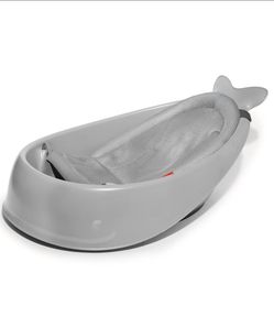 Skip Hop Moby Smart Sling 3-Stage Whale Bathtub, Gray