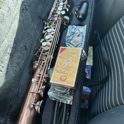 Nice Straight Soprano Saxophone with New Box of Reeds $380 Firm