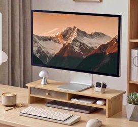 ROCDEER Bamboo Monitor Stand