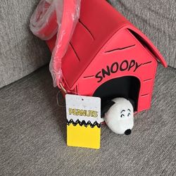 Brand New With Tag  Peanuts  Doghouse Crossbody Bag   9" W x 8" H x 5 1/2" D