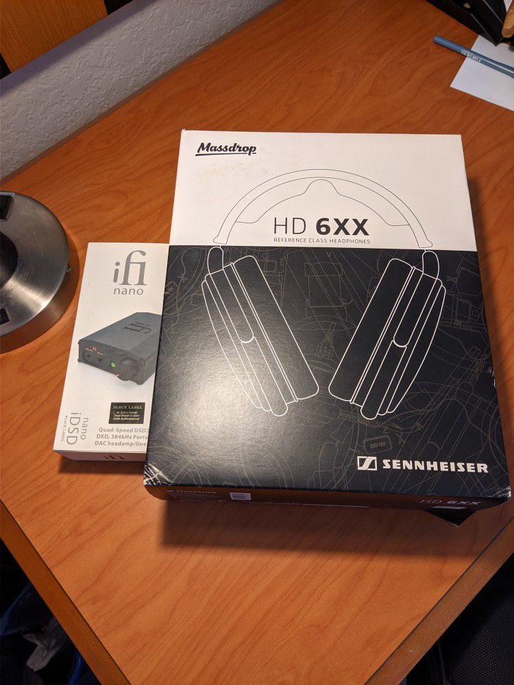 Massdrop Sennheiser HD 6XX headphones and ifi Nano Portable Amp/DAC