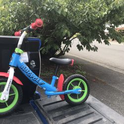Child Kid Children Balance Bike 10” Wheels Bicycle Tricycle Trike like New 