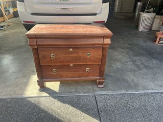 Chest of drawers and headboard