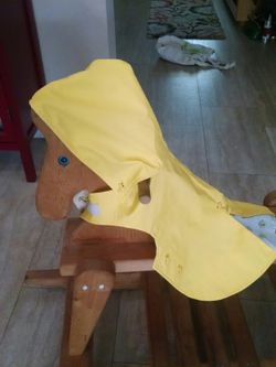 Pet raincoat, small, rubber duckie