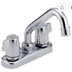 Delta Two Handle Laundry Faucet With Stream Straightener Chrome