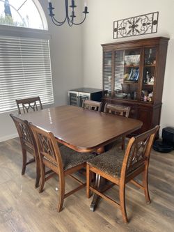 Dining Table, Buffet And China Cabinet
