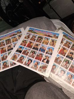 Legends of the west stamps sheet
