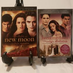 2pk Twilight Saga DVD New Moon & Breaking Dawn