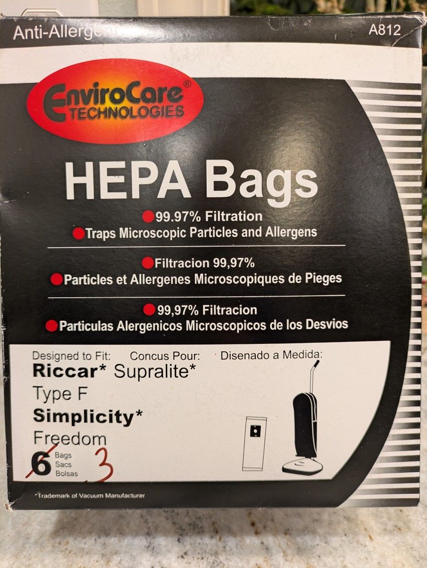 Free Type F  HEPA Vacuum Bags