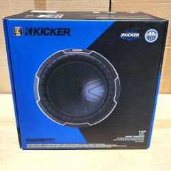 Kicker CWQ12 CompQ Series 12" Dual Voice Coil Subwoofer 2000 Watts 51CWQ124 🚨 Payment Options Available 🚨 No Credit Needed 🚨