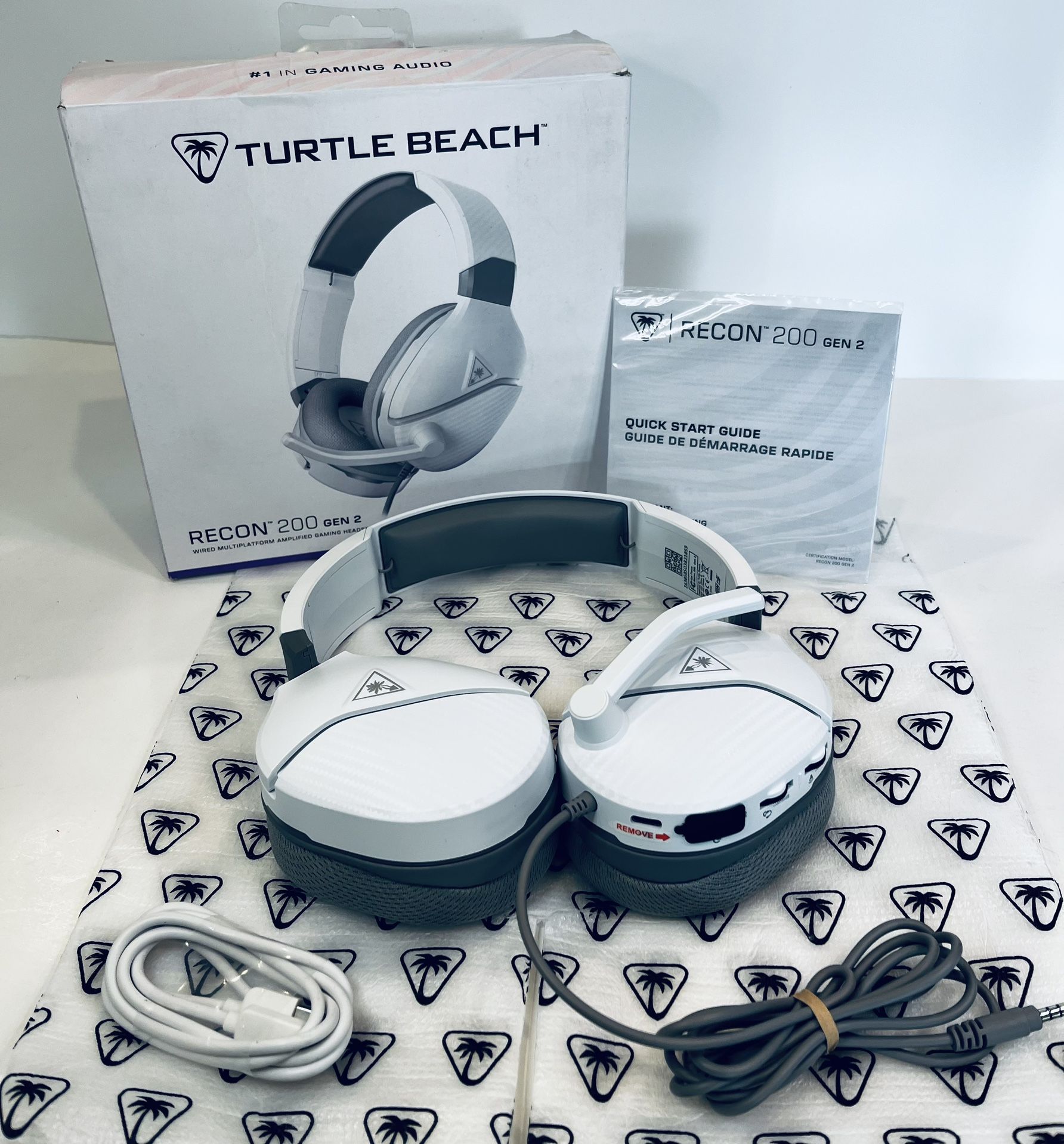 Turtle Beach Recon 200 Gen 2 Wired Gaming Headset – White | Multi-Platform | New Open Box