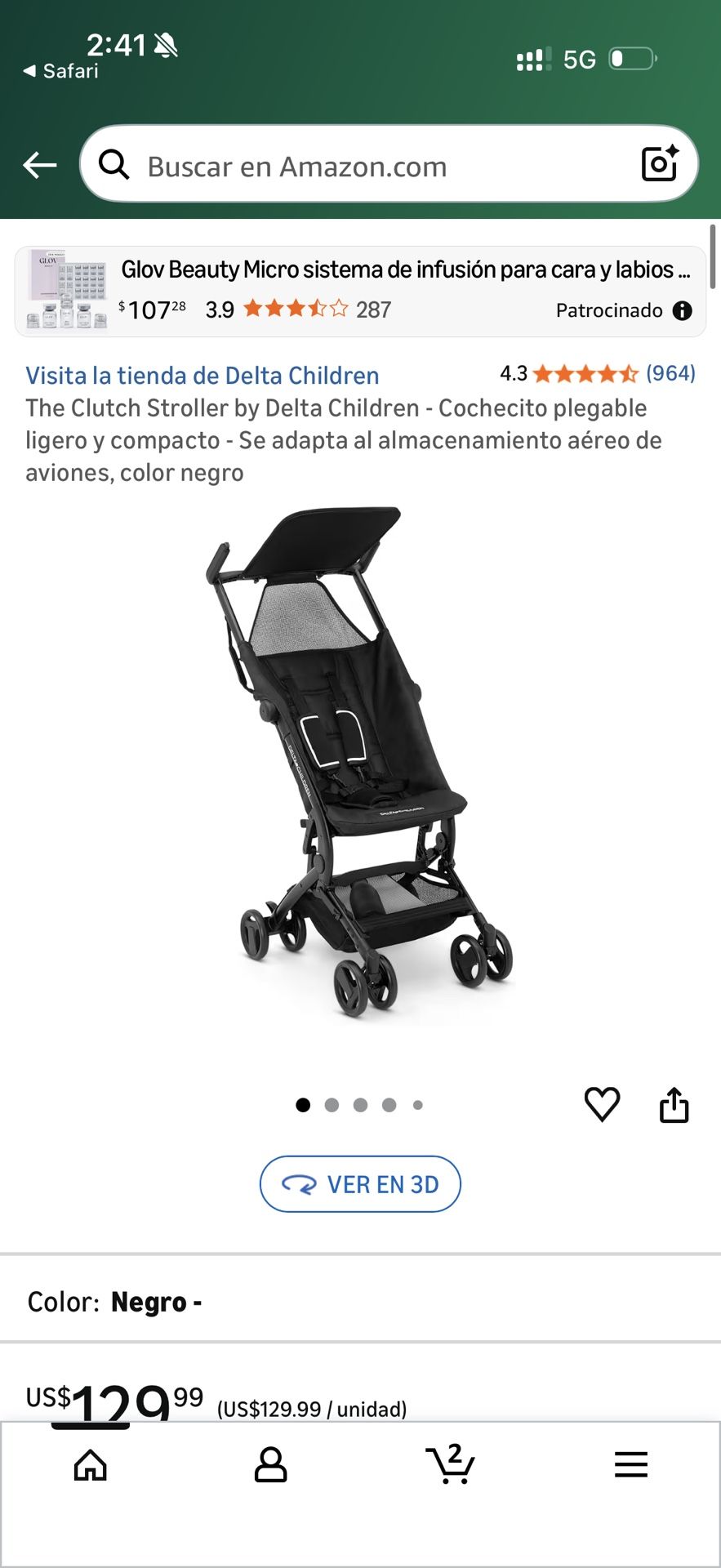The Clutch STROLLER Delta Children