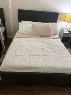 Queen Bed Frame w/ Matress