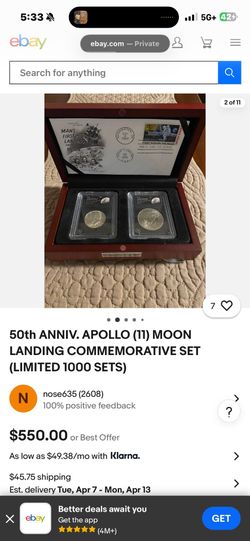 50th Anniversary Apollo Moon Landing Set