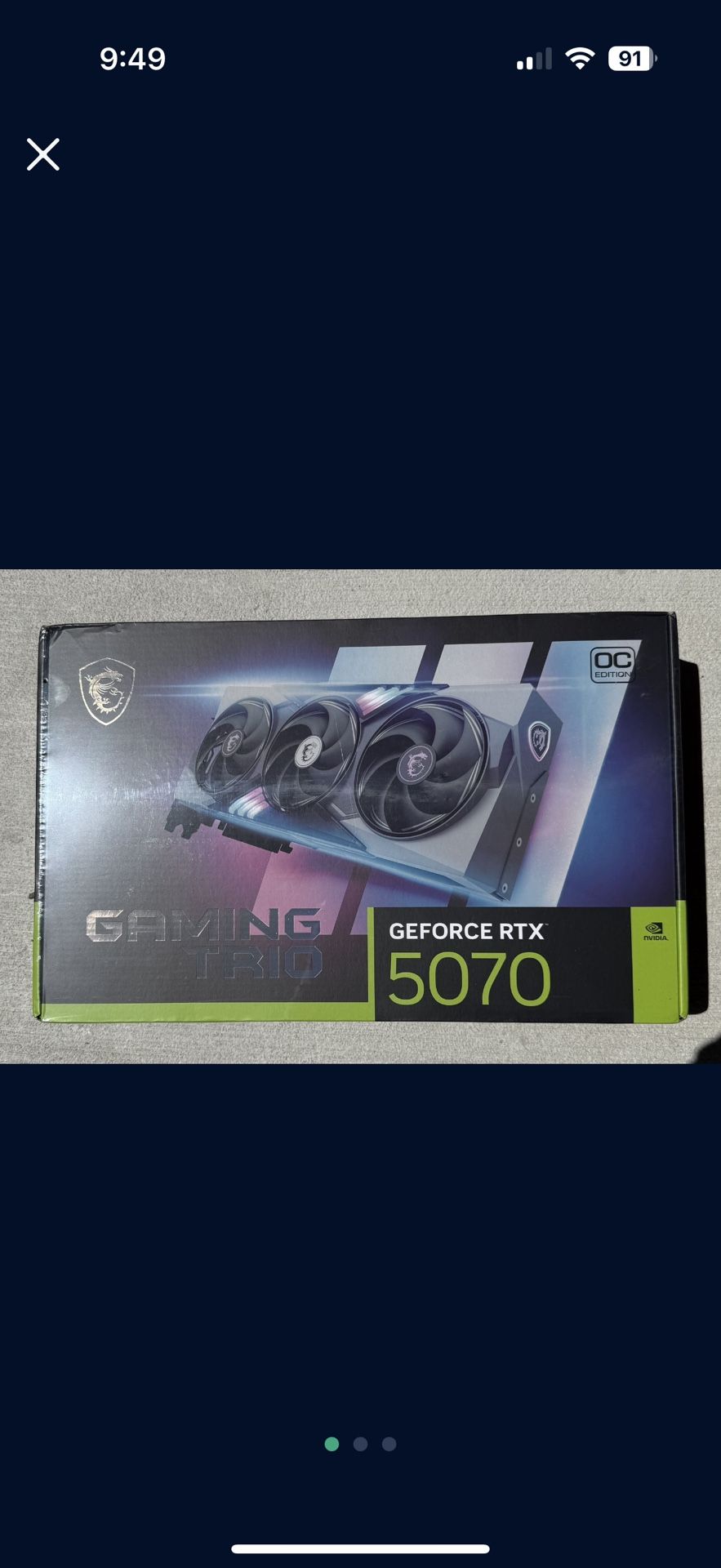 MSI - NVIDIA GeForce RTX 5070 12G GAMING TRIO OC 12GB GDDR7 PCI Express Gen 5 Graphics Card - Black