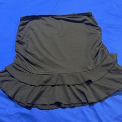 Black Ruffled Skirt 
