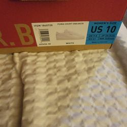 White Female Pumas Size 10
