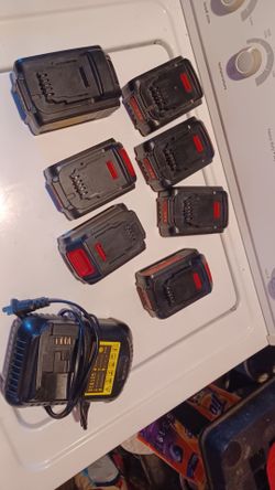 7 lithium ion batteries for Dewalt tools $250 for all