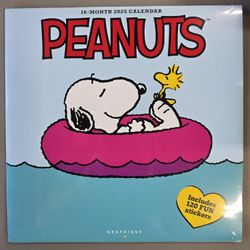 2025 Peanuts Wall Calendar 12” x 12”