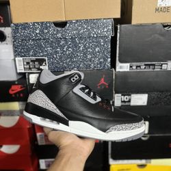 2024 Jordan Black Cement 3s size 12 VNDS 