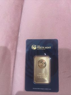 31 gram Perth mint gold bar 99.99 fine gold