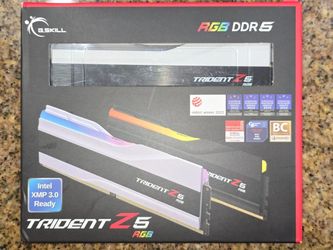 G.SKILL Trident Z5 RGB 32GB (2x16GB) 7200 MT/s CL34 DDR5 INTEL XMP Desktop RAM Memory