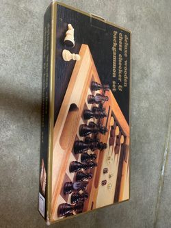 Deluxe wooden chess