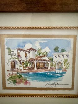ORIGINAL WATERCOLOR PAINTING WITH SIGNATURE