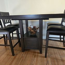 Haddigan Counter Height Extendable Dining Table