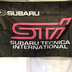 Subaru STI Wall Flag (3’x5’)