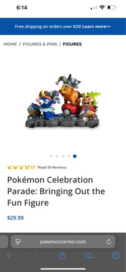 Pokemon celebration parade figure