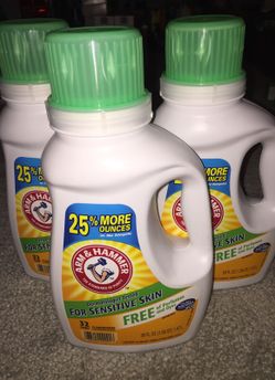 Arm and Hammer Laundry Detergent Sensitive Skin Lot of 3 50 oz