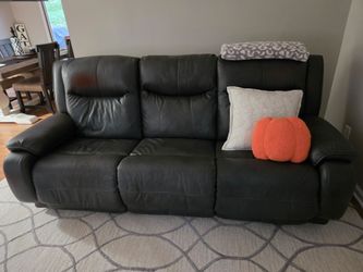 Leather Power Recliner Sofa_Raymour & Flanigan