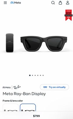 Meta display glasses