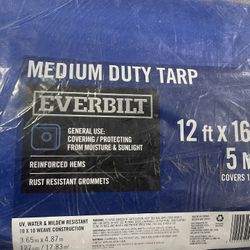 Everbilt 12ft X 16ft General Use Tarp For 2 